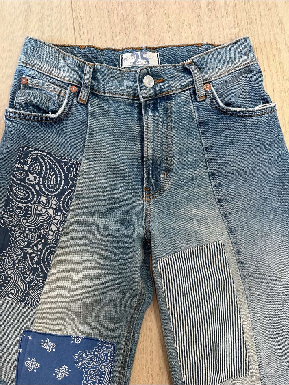 We The Free Blue Heart of Gold Wide Leg Crop Jeans - Picture 2 of 12